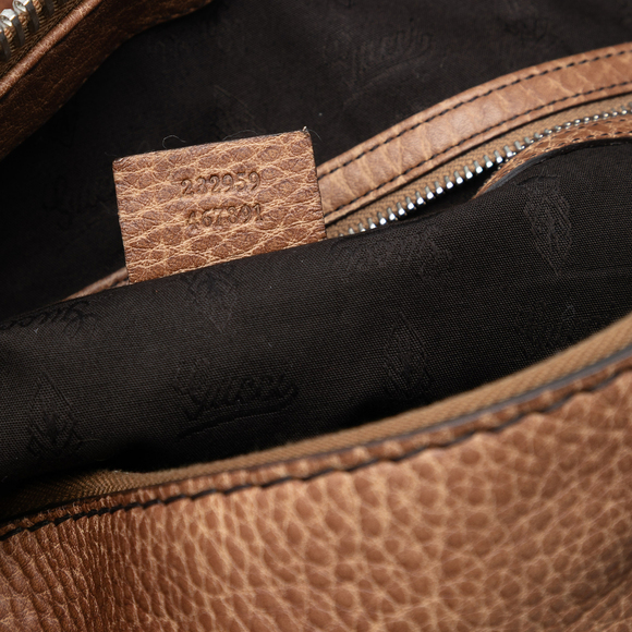 Pre-Loved Gucci Medium Leather Bamboo Bar Tote - Picture 6 of 7